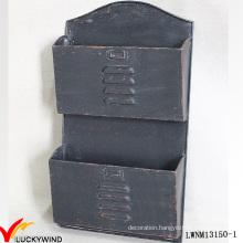 Decorative Metal Magazine Mail Industrial Wall Shelf